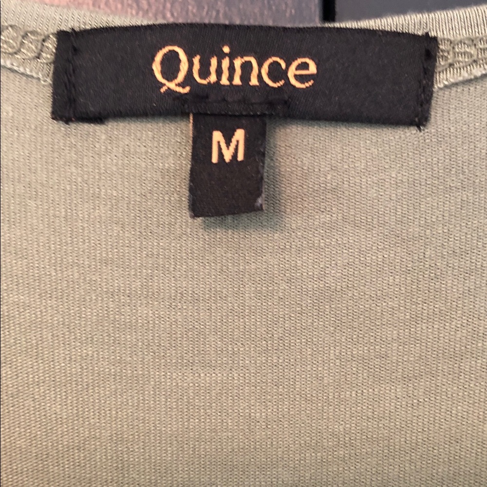 Quince Tensel Fit & Flare Dress Sage green Size M - Picture 3 of 10